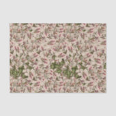 Romantisch roze  lily Waterverf stijlvol Tissuepapier (Voorkant)