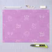 Romantisch roze naadloos patroon tissuepapier (Craft)