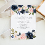 Romantisch Roze & Navy Blush Bloemen Pensioen Part Kaart<br><div class="desc">Deze elegante uitnodiging voor een pensioneringsfeestje is voorzien van stijlvolle waterverf blush roze en marineblauwe bloemen met een eenvoudige en tijdloze lettertypecombinatie. Het is de perfecte uitnodiging voor het zetten van het podium voor een heerlijke bijeenkomst en kan worden aangepast aan elk evenement dat u in gedachten hebt. Houd de...</div>