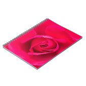 Romantisch roze rode roos v2 notitieboek (Linkerzijde)