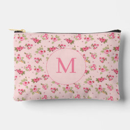 Romantisch Roze Roos  Bloemen Monogram Etui