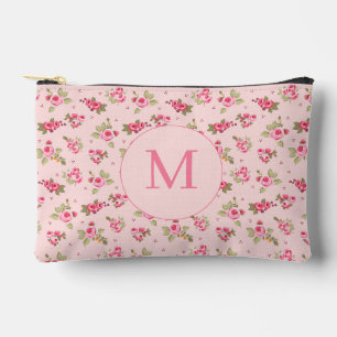 Romantisch Roze Roos  Bloemen Monogram Etui