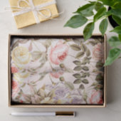 Romantisch roze  roos bloempatroon tissuepapier (Geschenk)
