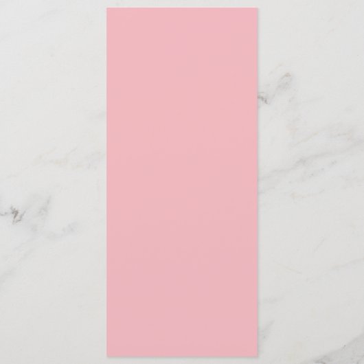 Romantisch Roze Roos Menu (Achterkant)