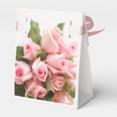 Romantisch Roze Roze Boeket Verjaardag Bedankdoosjes (Achterkant)