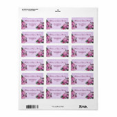 romantisch roze rozen bruiloft ver 002 etiket (Full Sheet)