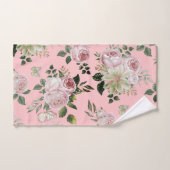 Romantisch roze rozen floreel patroonkatoen shabby bad handdoek (Handdoek)