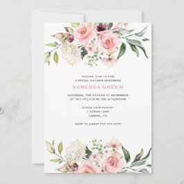 Romantisch Roze Rozen Vrijgezellenfeest Kaart