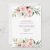 Romantisch Roze Rozen Vrijgezellenfeest Kaart (Voorkant)