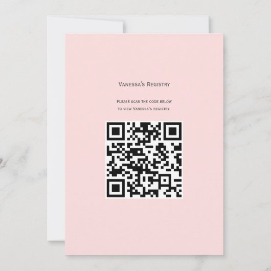 Romantisch Roze Rozen Vrijgezellenfeest Kaart (Achterkant)