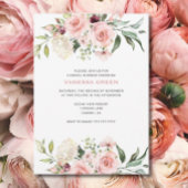 Romantisch Roze Rozen Vrijgezellenfeest Kaart