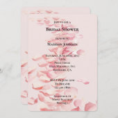 Romantisch Roze Rozenblaadjes Bloemen Vrijgezellen Kaart (Voorkant / Achterkant)