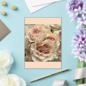 Romantisch Roze Rozenboeket Heldere Acryl Bruiloft Uitnodigingen (Insitu (Huwelijk))