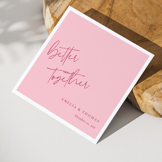 Romantisch Roze: samen beter gepersonaliseerd Servet