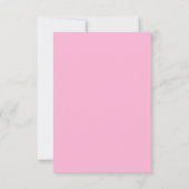 Romantisch Roze Violet Bold Bloem Boeket RSVP Kaartje (Achterkant)