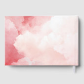 Romantisch Roze Watercolor Gastboek Gastenboek (Achterkant)
