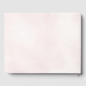 Romantisch roze waterverf bloem bruiloft  gastenboek (Achterkant)