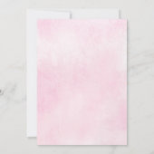 Romantisch Roze Waterverf Bloemen Vrijgezellenfees Kaart (Achterkant)