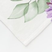 Romantisch Roze Waterverf Floral Baby shower Fleec Fleece Deken (Hoek)