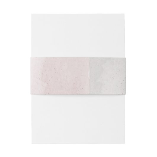 romantisch roze, wit en kaneel roos bruiloft uitnodigingen wikkel (Achterkant Voorbeeld)