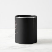 Romantisch roze & zwart cadeau voor hem of haar mok (Midden)