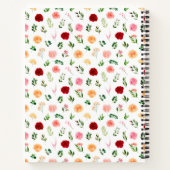 Romantisch Rozen Bloem Receptenboek Notitieboek (Achterkant)