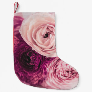 Romantisch rozen boeket: branding. kleine kerstsok