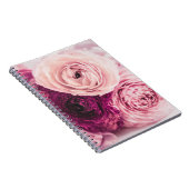 Romantisch rozen boeket: branding. notitieboek (Rechterzijde)