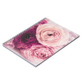 Romantisch rozen boeket: branding. notitieboek (Linkerzijde)