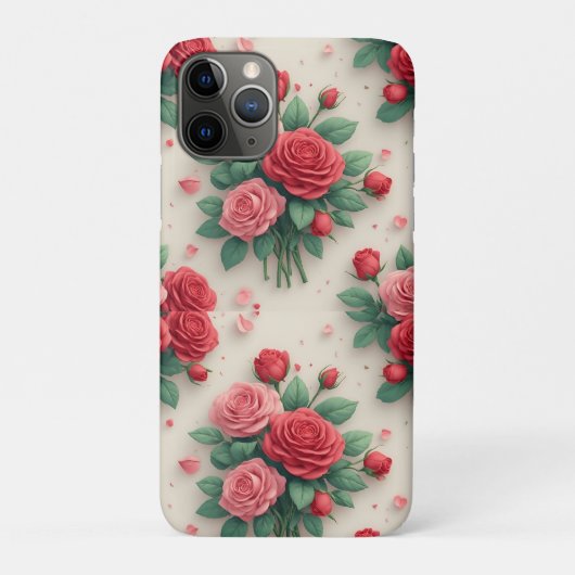 Romantisch Rozen Boeket Luxe ✨ Roze Rood Bloemstuk Case-Mate iPhone Case (Achterkant)