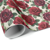 Romantisch rozen inpakpapier (Rol Hoek)