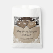 Romantisch Rustic Land Dank je huwelijk Bedankzakje (Voorkant)