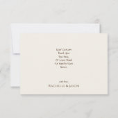 Romantisch Rustiek Western Country Leather and Lac Bedankkaart (Achterkant)