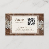 Romantisch Rustiek Western Country Leather and Lac Informatiekaartje (Voorkant)