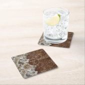 Romantisch Rustiek Western Country Leather and Lac Kartonnen Onderzetters (Insitu)