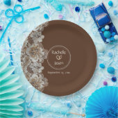 Romantisch Rustiek Western Country Leather and Lac Papieren Bordje (Feest)