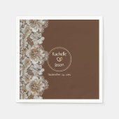 Romantisch Rustiek Western Country Leather and Lac Servet (Voorkant)