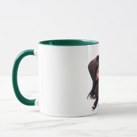 Romantisch S + N Monogram - een symbool van liefde Mok (Links)