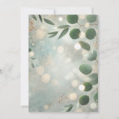Romantisch Sage Green Eucalyptus vrijgezellenfeest Kaart (Achterkant)