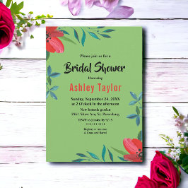 Romantisch Sage Red Rose Zomer Bloemen Vrijgezelle Kaart