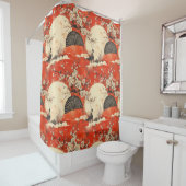Romantisch Sakura Kimono Koppelpatroon (1) Douchegordijn (In situ)