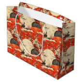 Romantisch Sakura Kimono Koppelpatroon (1) Groot Cadeauzakje (Achterkant Gekanteld)