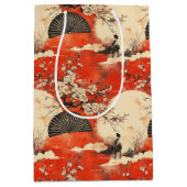 Romantisch Sakura Kimono Koppelpatroon (1) Medium Cadeauzakje (Voorkant)