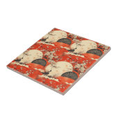 Romantisch Sakura Kimono Koppelpatroon (1) Tegeltje (Zijkant)