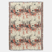 Romantisch Sakura Kimono Koppelpatroon (2) Deken (Voorkant Verticaal)