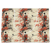 Romantisch Sakura Kimono Koppelpatroon (2) Groot Cadeauzakje (Voorkant)