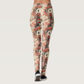 Romantisch Sakura Kimono Koppelpatroon (2) Leggings (Achterkant)