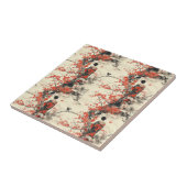 Romantisch Sakura Kimono Koppelpatroon (2) Tegeltje (Zijkant)