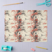 Romantisch Sakura Kimono Koppelpatroon (2) Tissuepapier (Craft)