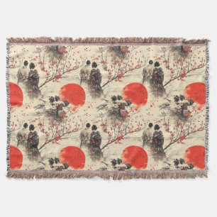 Romantisch Sakura Kimono Koppelpatroon (3) Deken